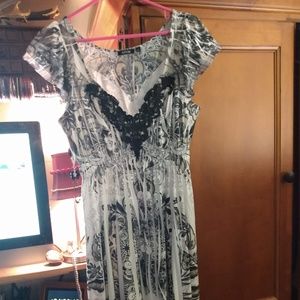 White Pattered Dress